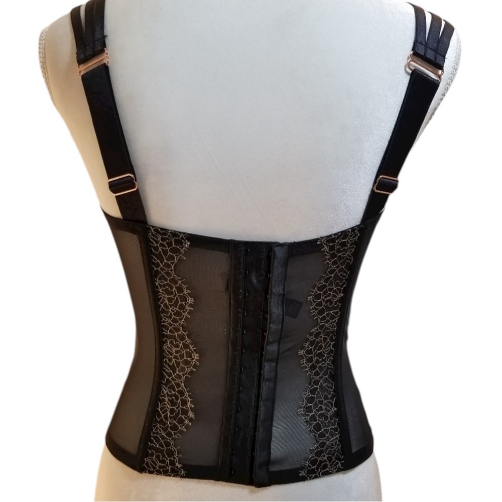 Victoria Secret Chantilly Lace Meah Corseted Bustier size 34C - Picture 6 of 16